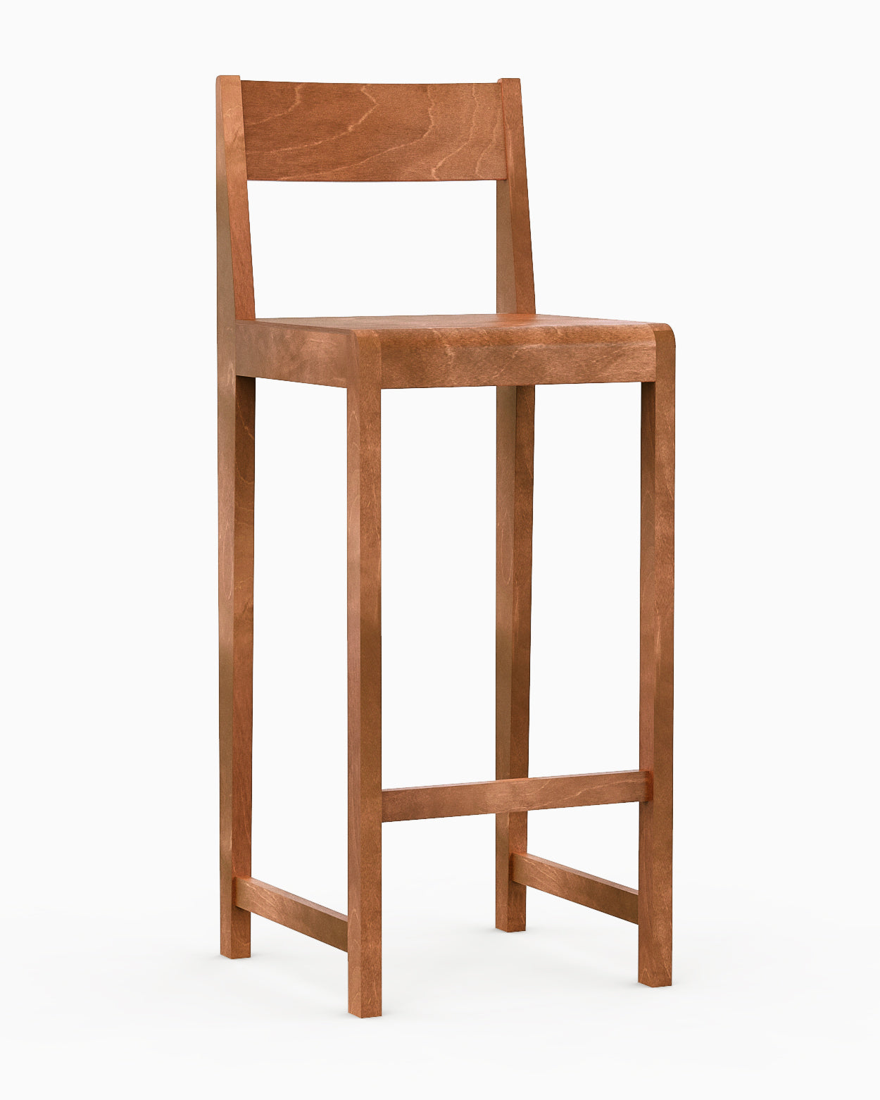 BAR CHAIR 01 H76 - Warm Brown Birch