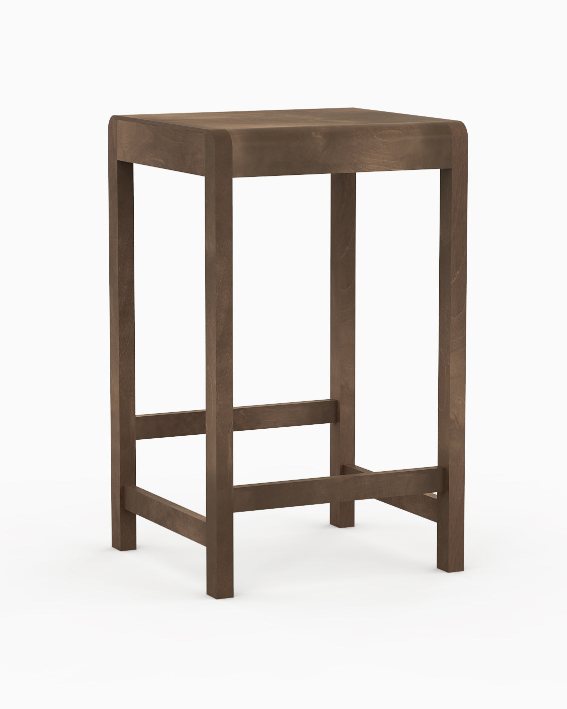 STOOL 01 H65 - Dark Brown Birch