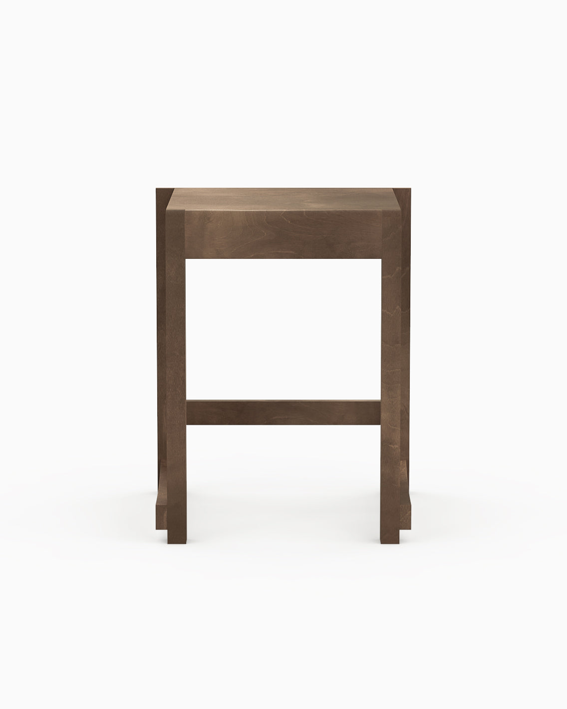 LOW STOOL 01 - Dark Brown Birch