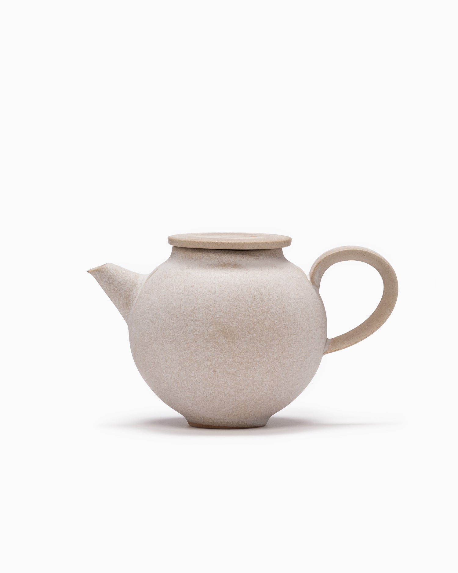 Round Teapot - Stone Beige