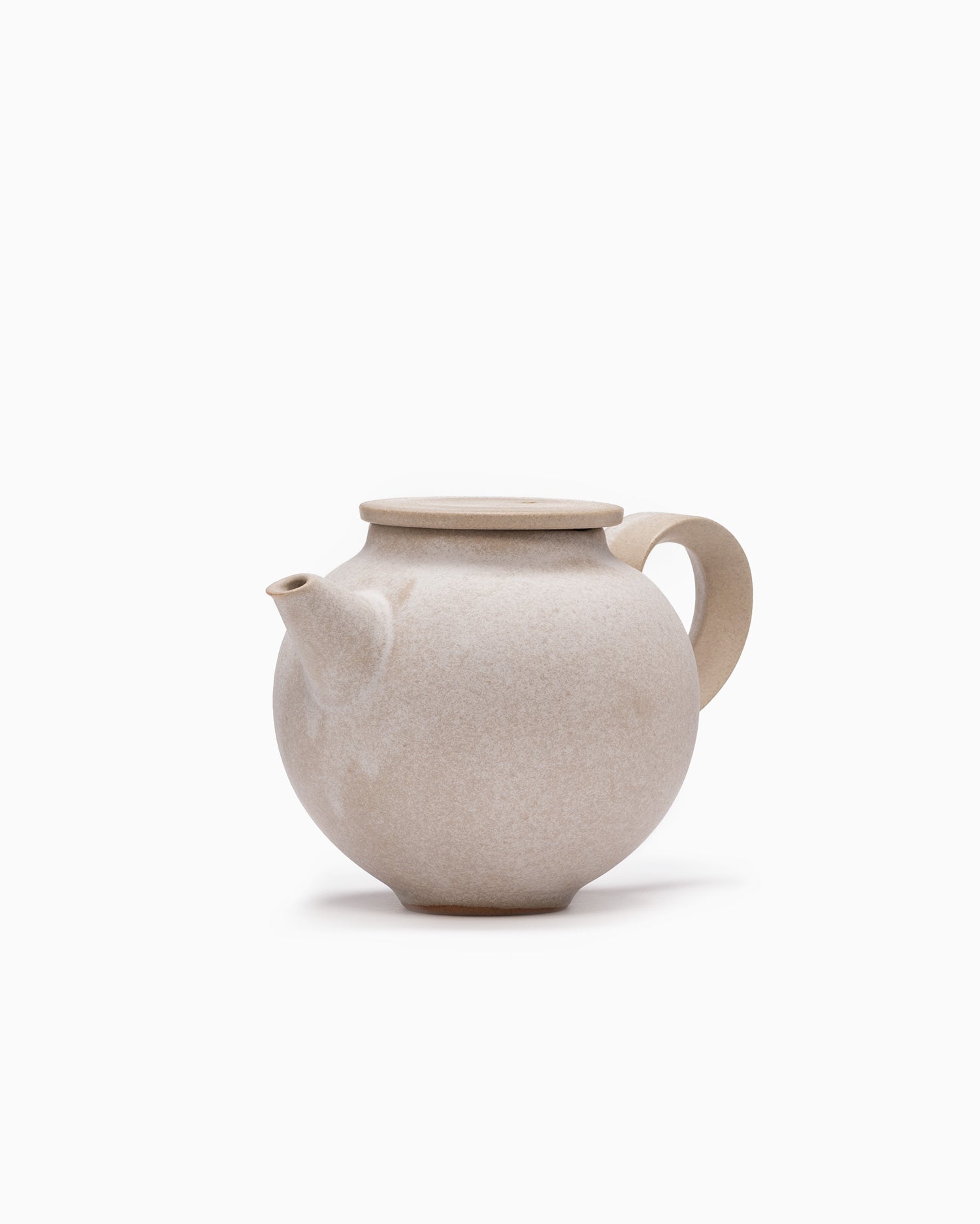 Round Teapot - Stone Beige