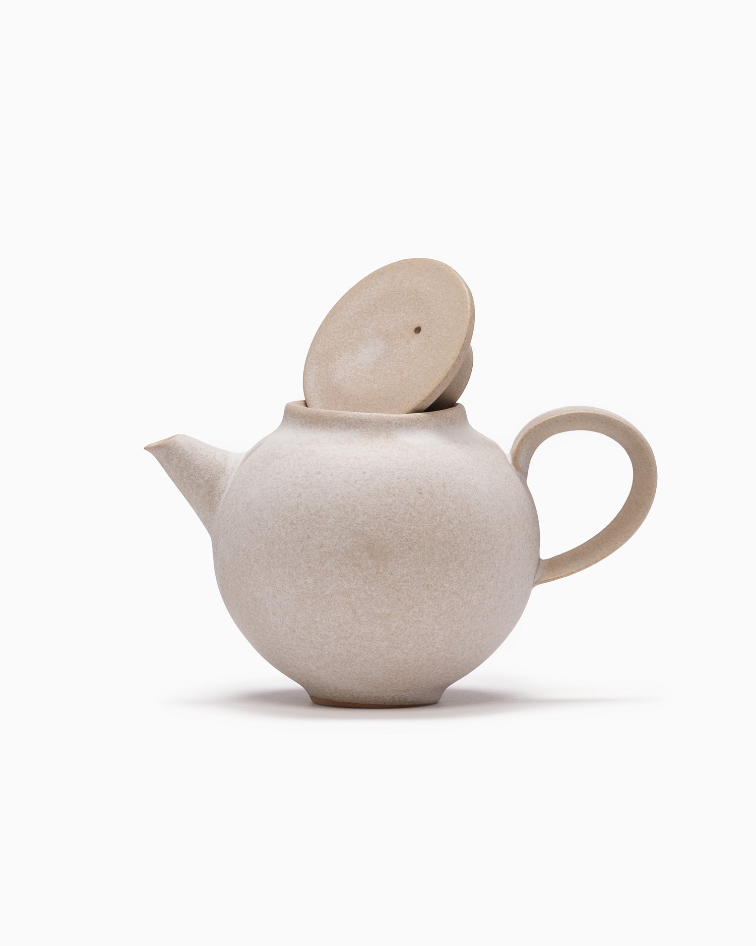 Round Teapot - Stone Beige