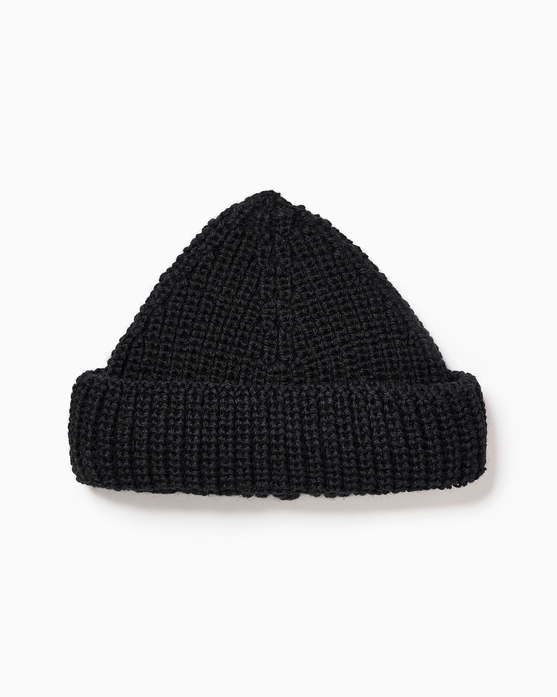 OFS. Short Wool Watch Cap  - Black