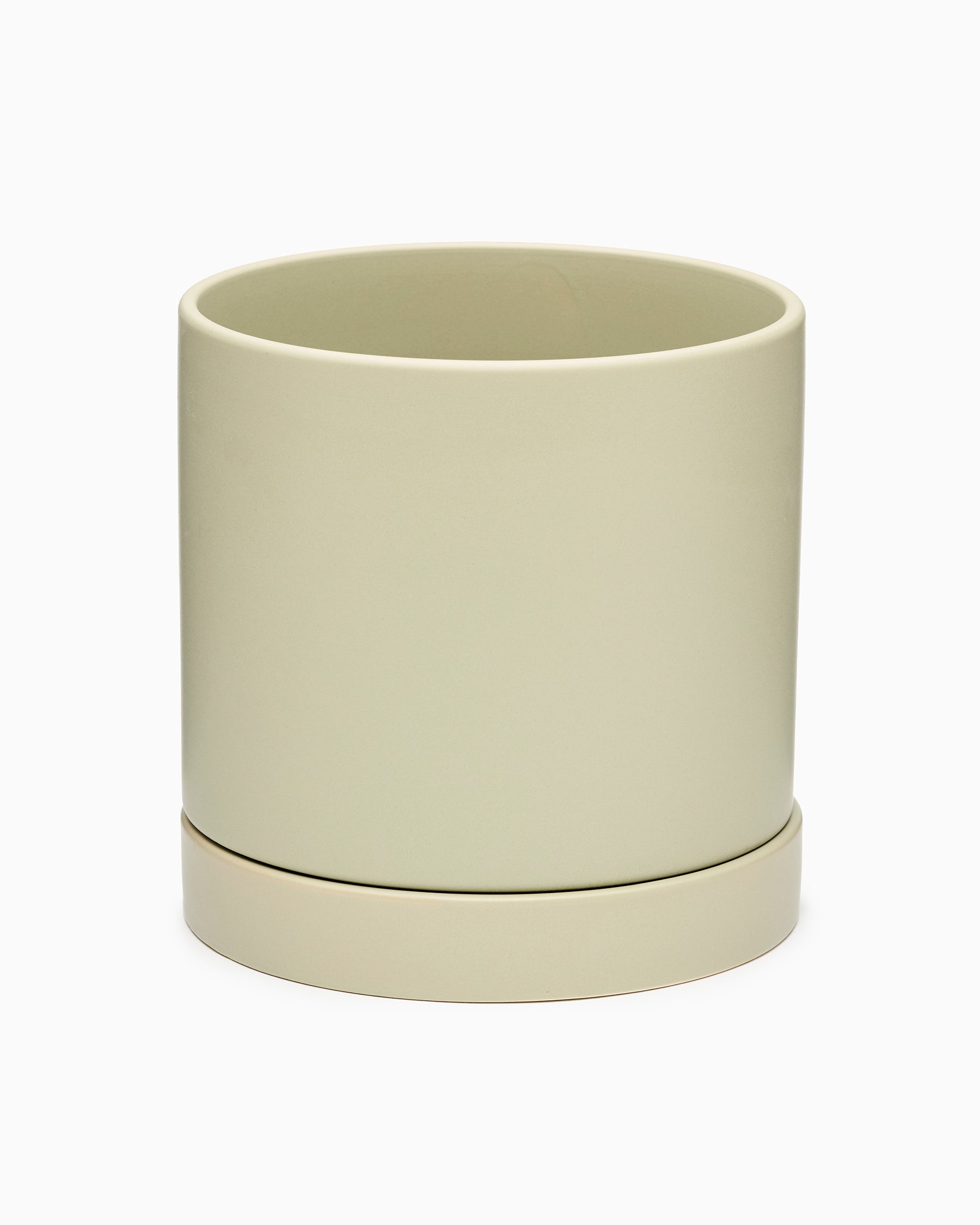Romey Pot with Saucer- Light Green