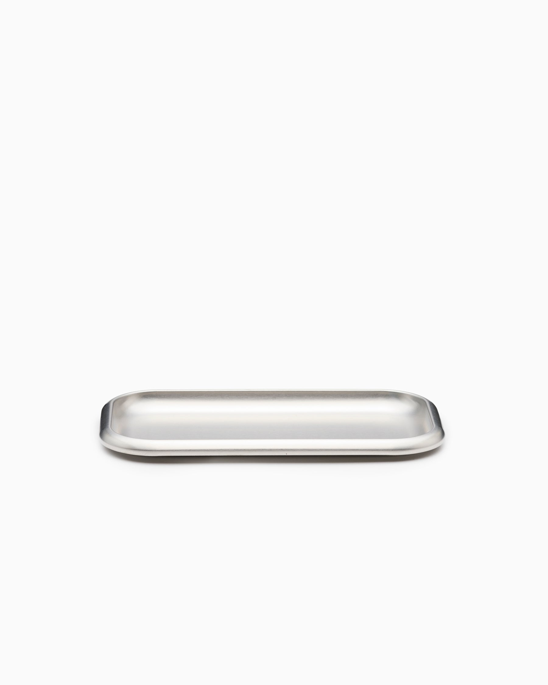 Small Steel Serving Tray - Brushed - Service Projects