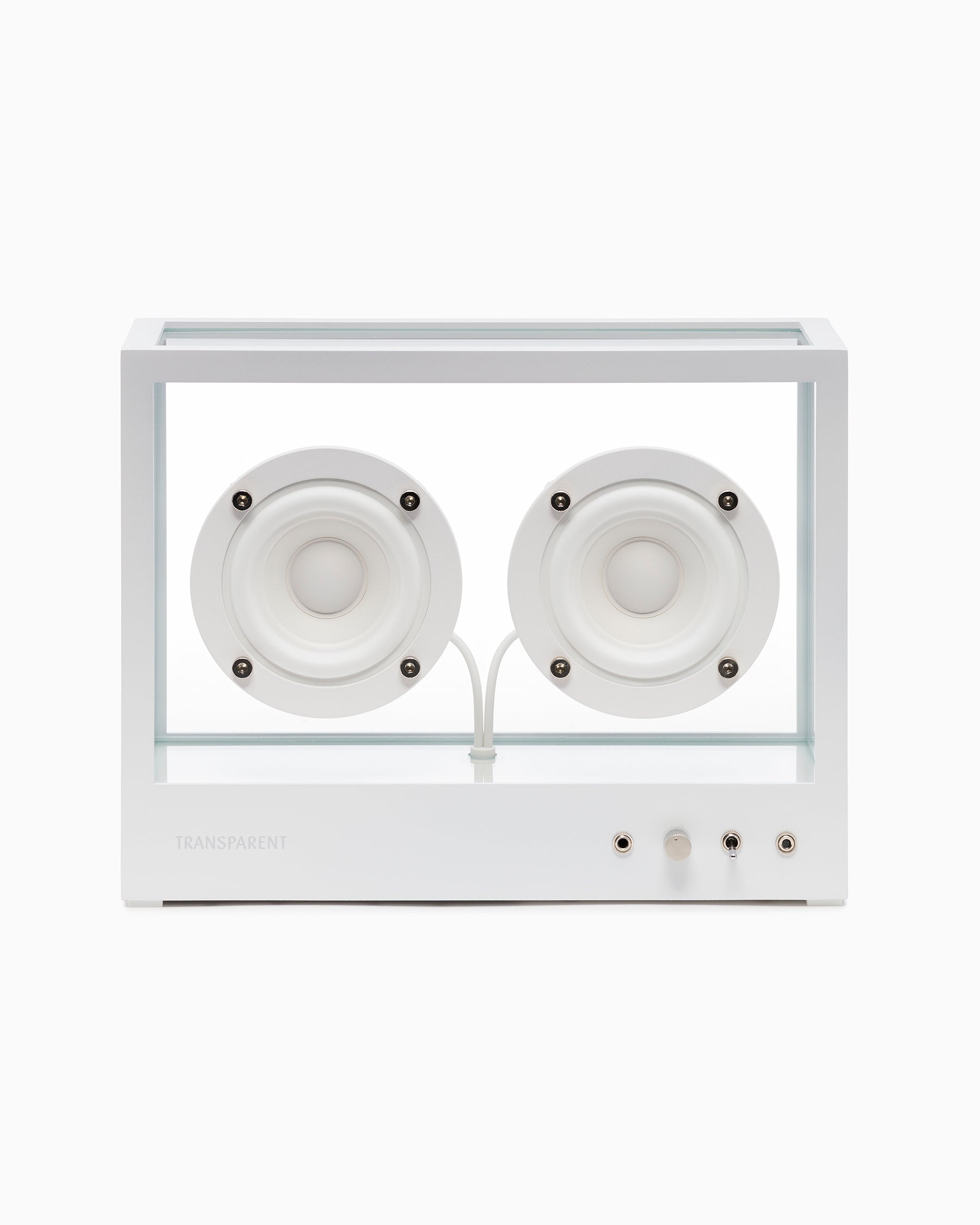 Small Transparent Speaker - White
