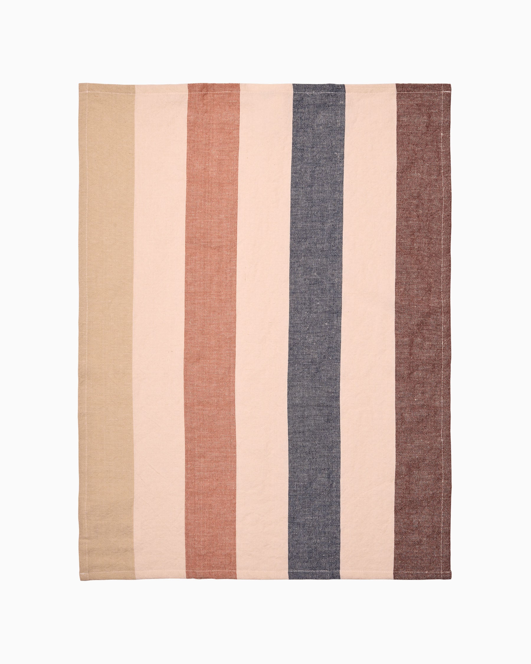 Hale Tea Towel - Cashmere/Mocha/Indigo Blue