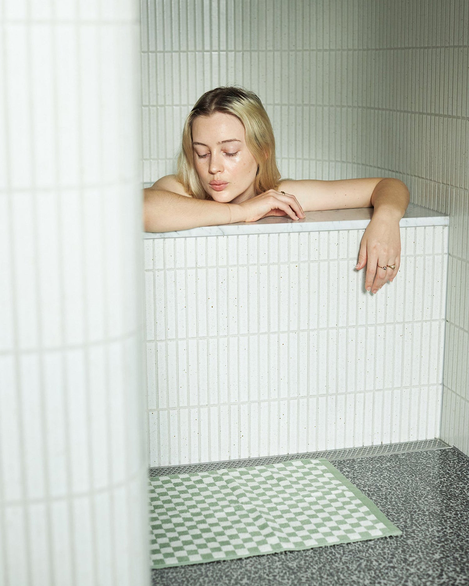 Beppu Bath Mat - Sage & Chalk